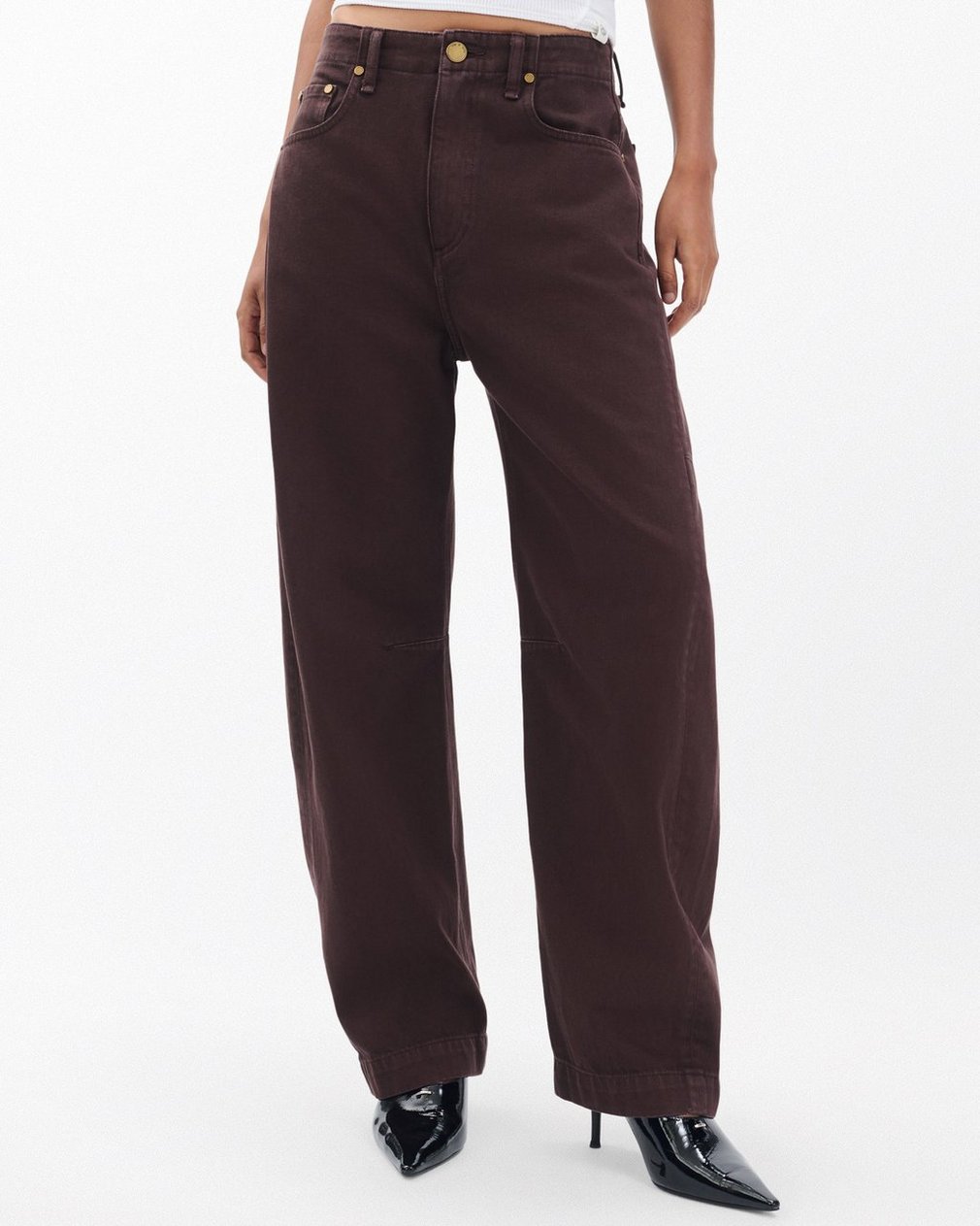 Charlie Barrel Jeans - Espresso