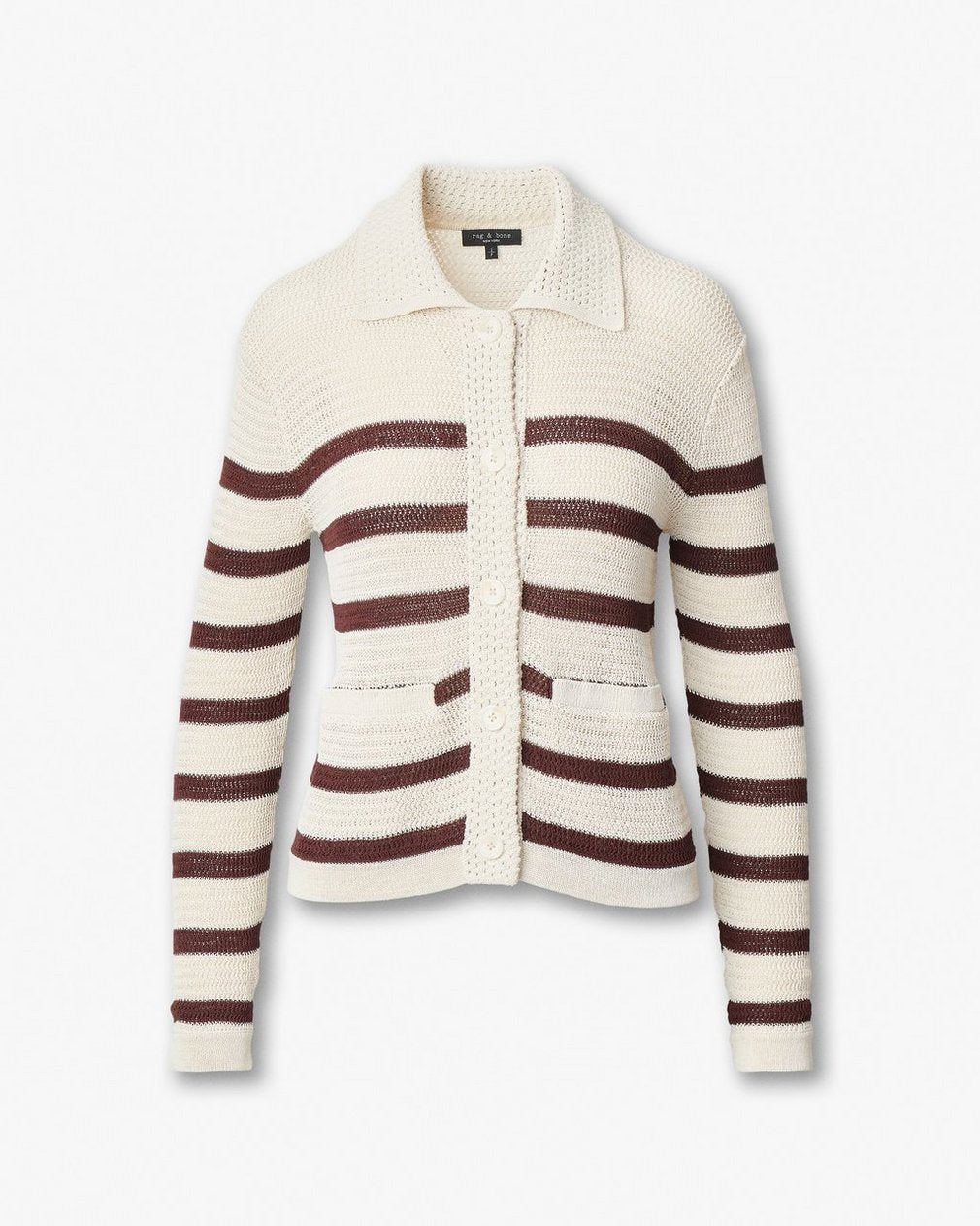 Costi Striped Cardigan - Turtledove
