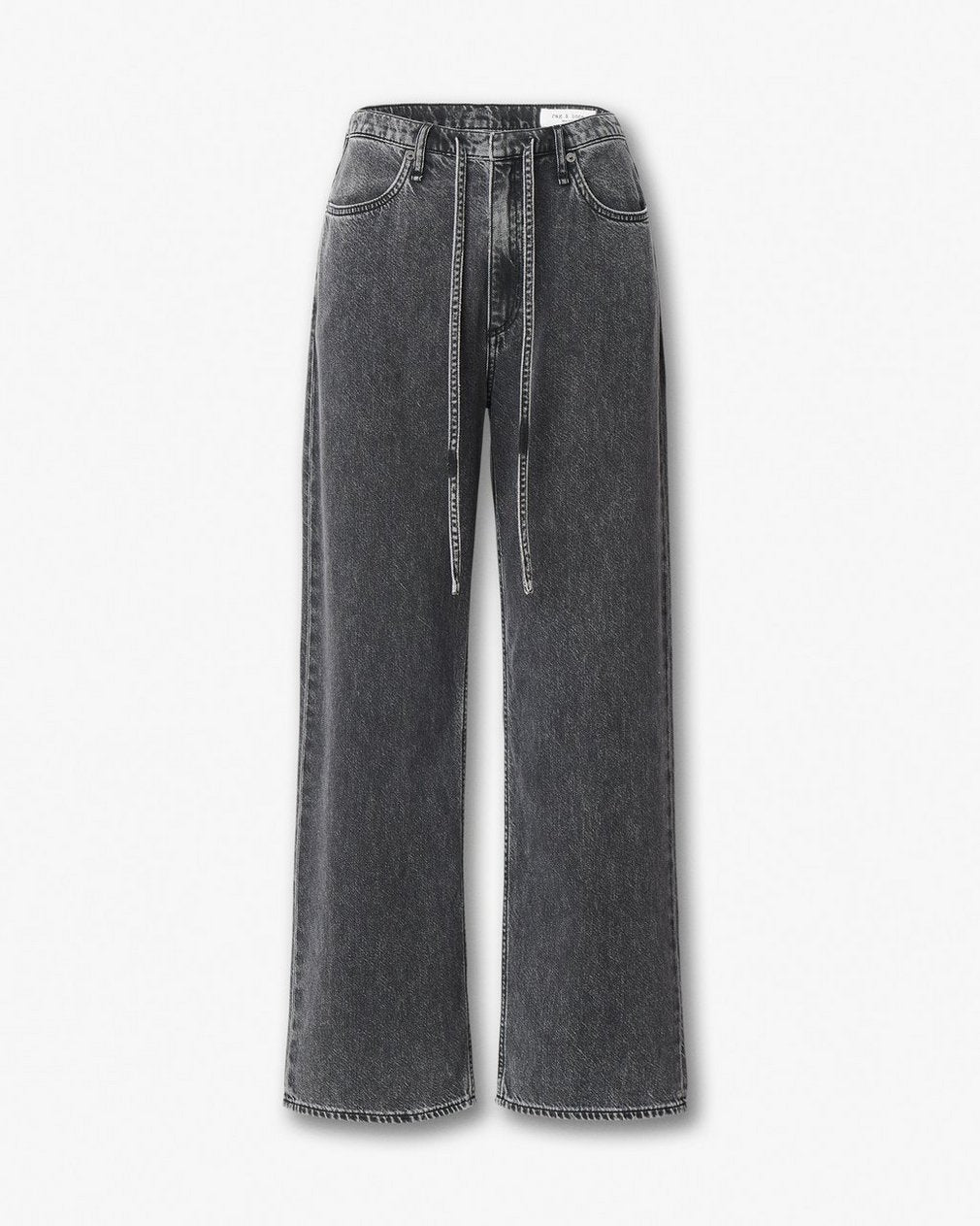 Phoebe Wide-Leg Drawstring Jeans - Angelique