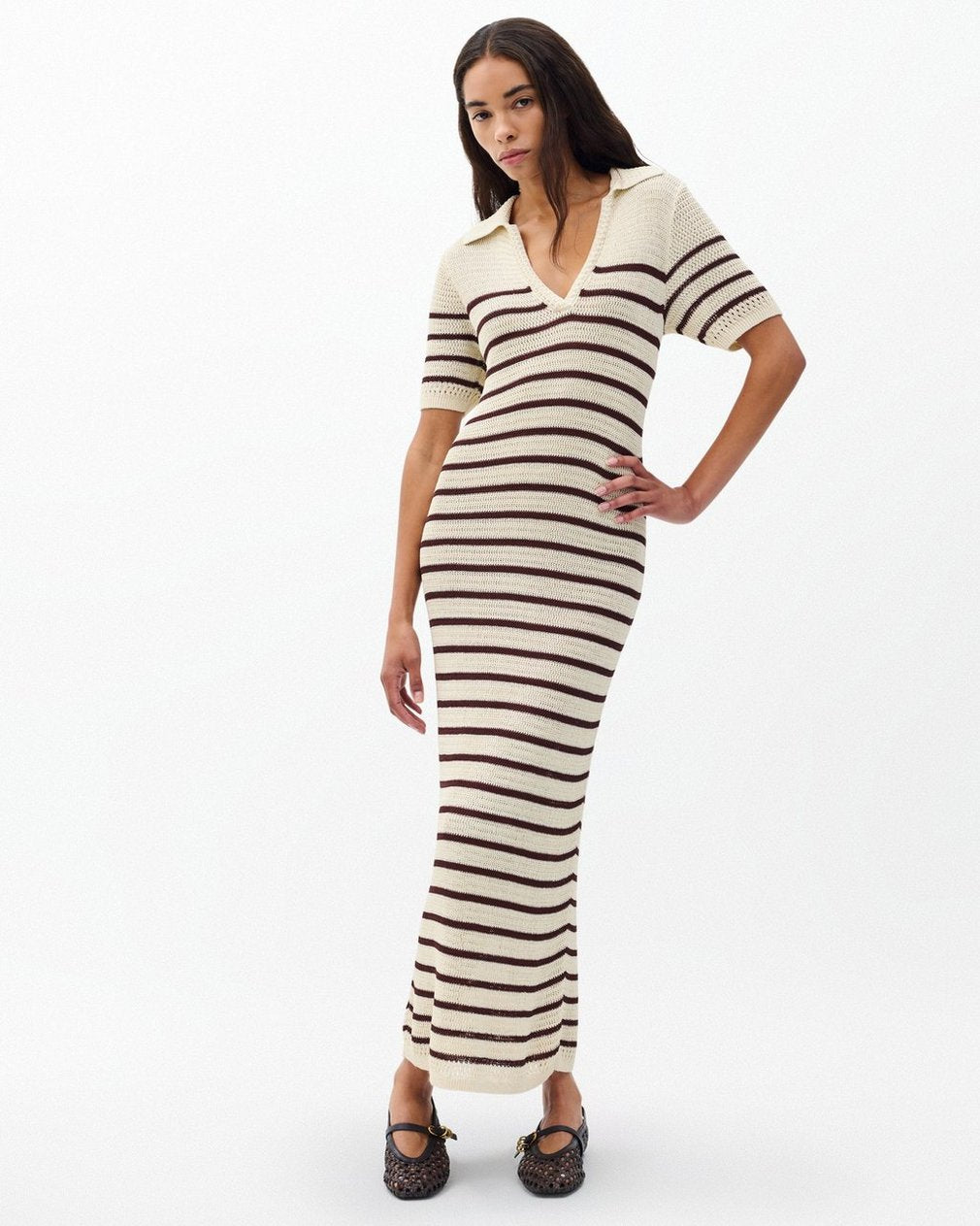 Costi Knit Maxi Dress - Ivory