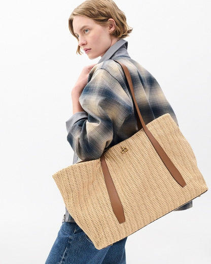 Chelsea Straw Tote - Natural