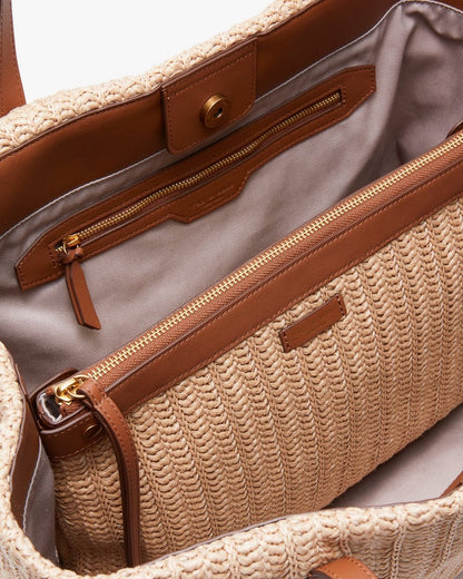 Chelsea Straw Tote - Natural