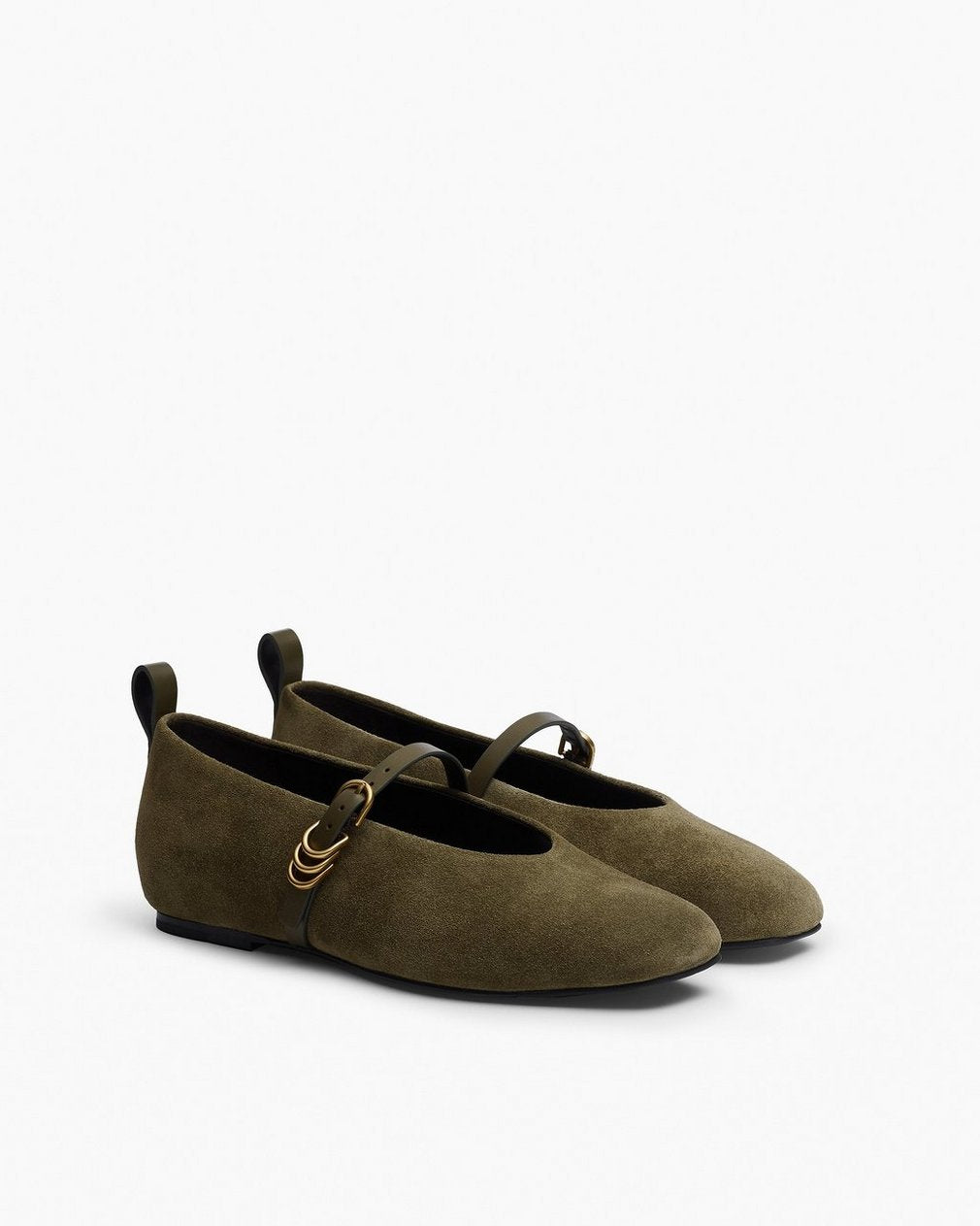 Spire Suede Mary Janes - Olive Night Suede