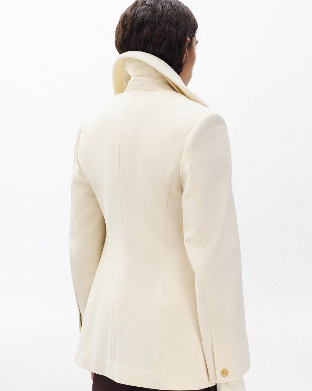 Frank Mixed-Media Blazer - Turtledove