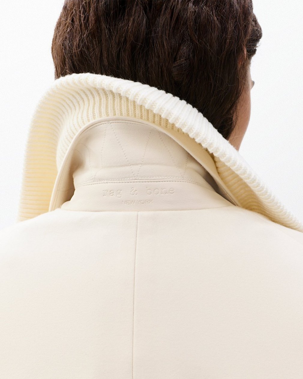 Frank Mixed-Media Blazer - Turtledove