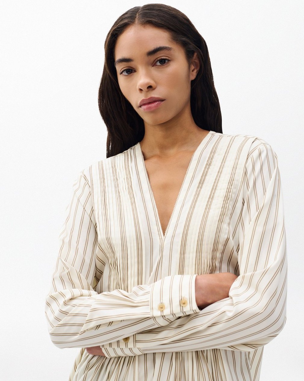 Asher Striped Top - Dry Clay Stripe