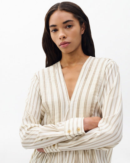 Asher Striped Top - Dry Clay Stripe