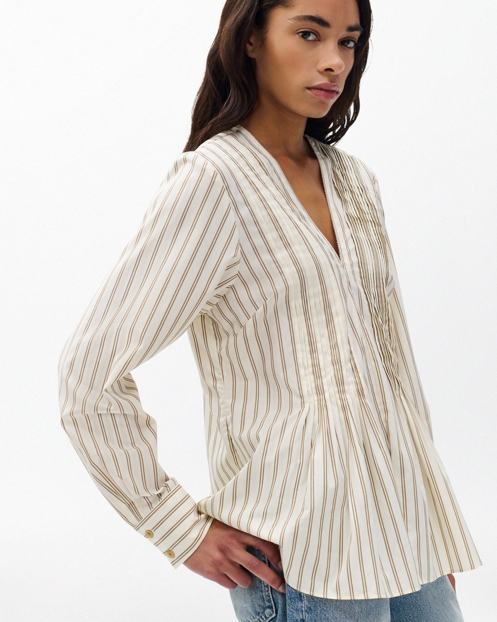 Asher Striped Top - Dry Clay Stripe