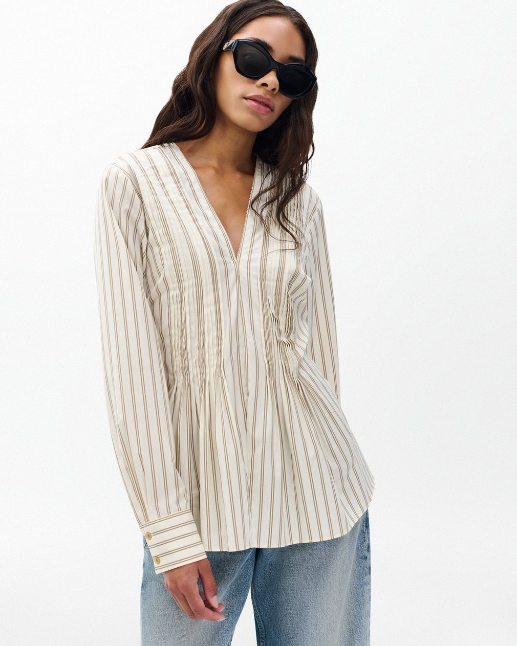 Asher Striped Top - Dry Clay Stripe