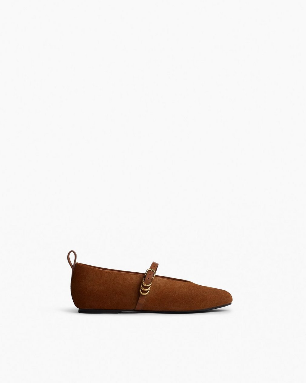 Spire Suede Mary Janes - Umber Suede