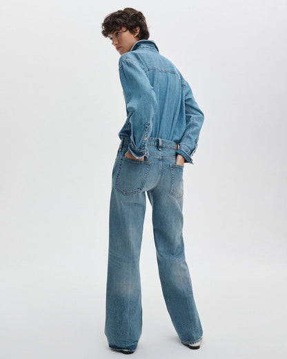 Saige Relaxed Straight Jeans - Rosland