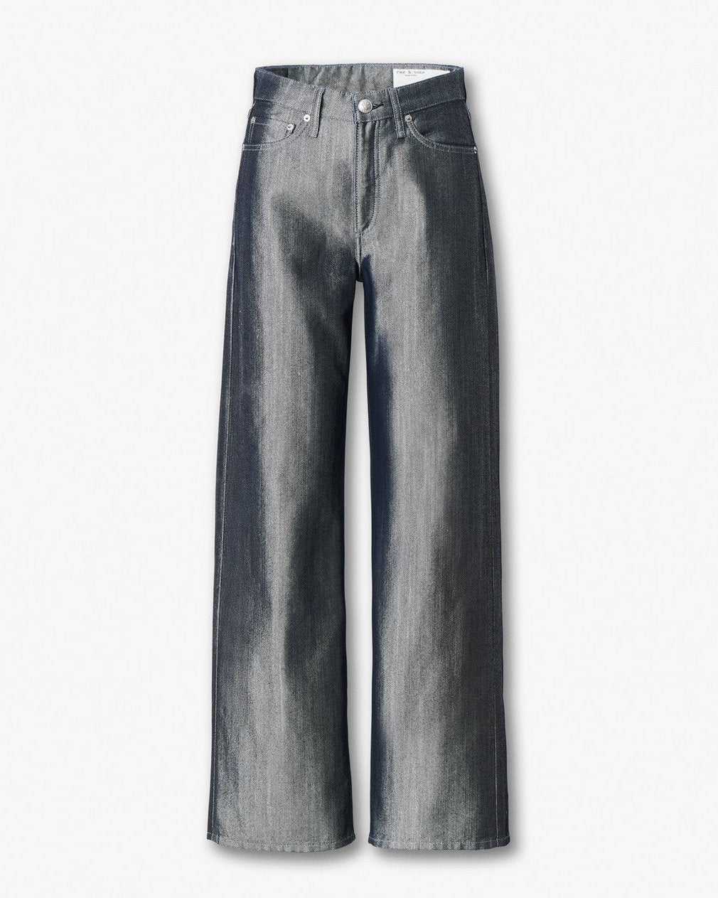 Logan Wide-Leg Jeans - Indigo Lurex
