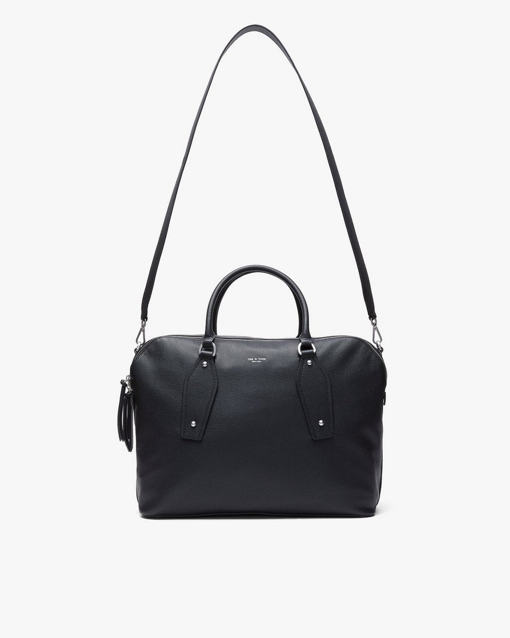 Gramercy Large Leather Satchel - Black