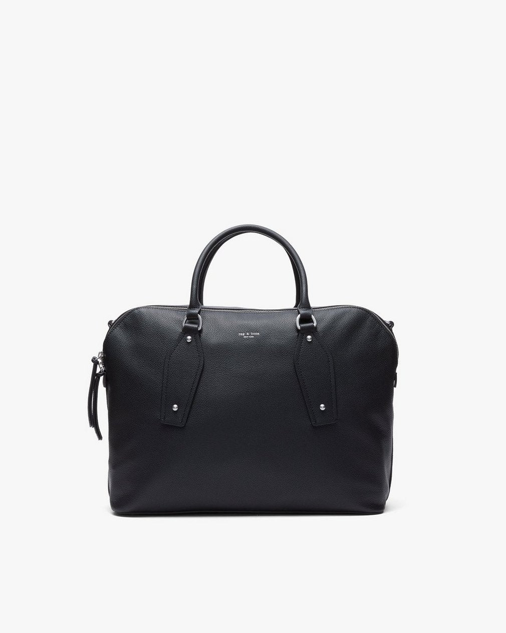 Gramercy Large Leather Satchel - Black