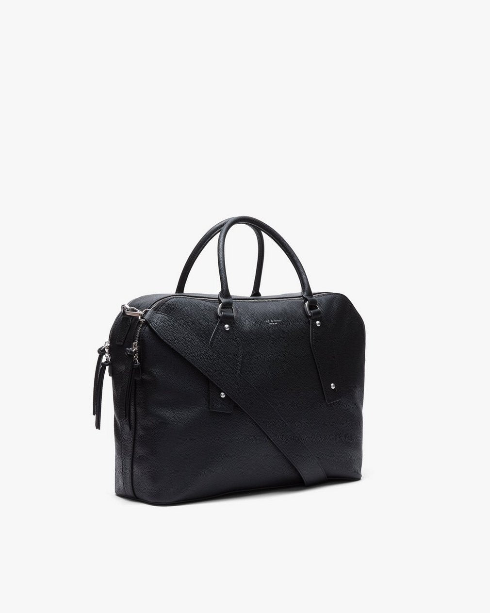 Gramercy Large Leather Satchel - Black