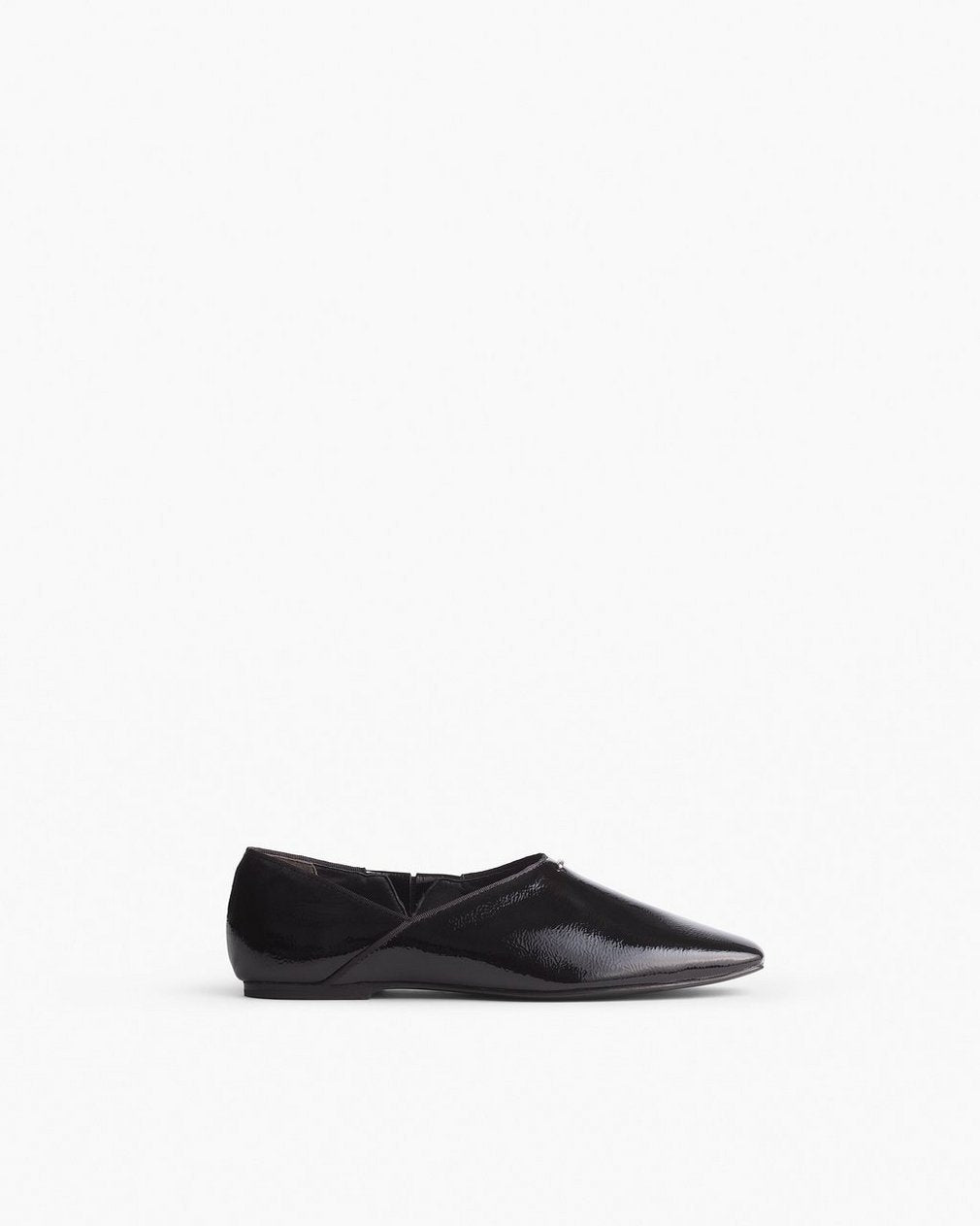 Sadie Leather Flats - Black