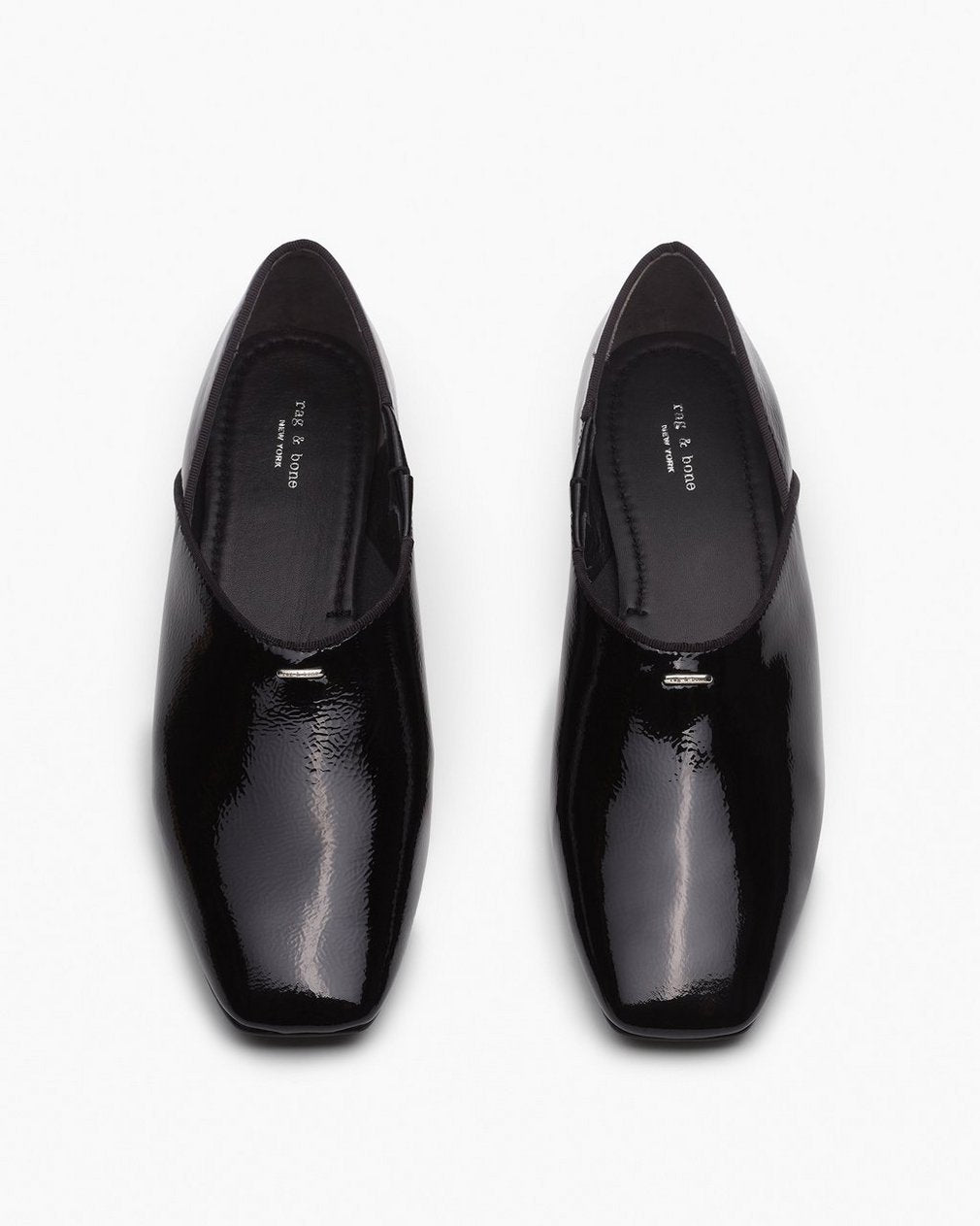 Sadie Leather Flats - Black
