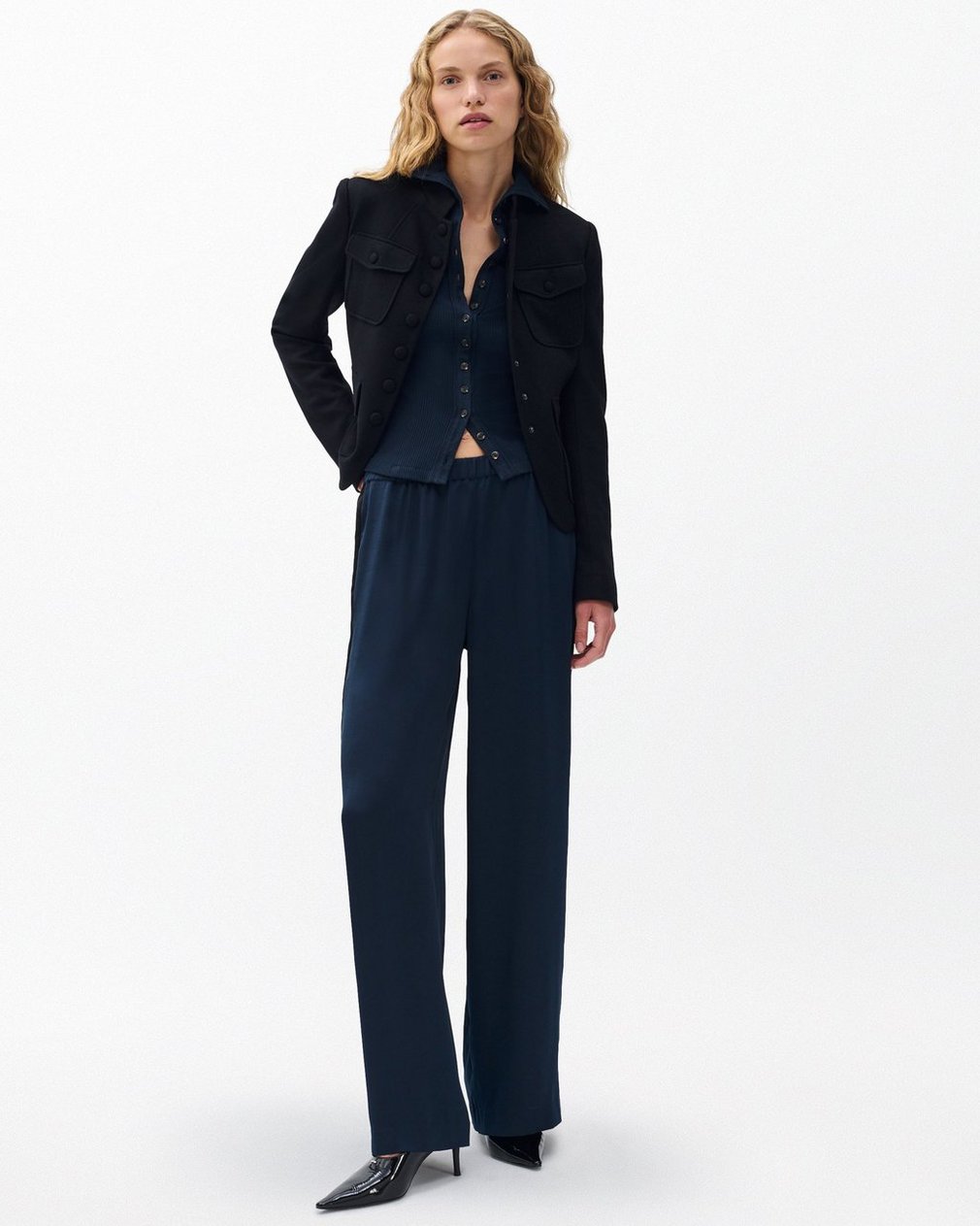 The Knit Ribbed Buttoned Cardigan - Salute