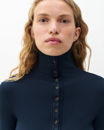 The Knit Ribbed Buttoned Cardigan - Salute