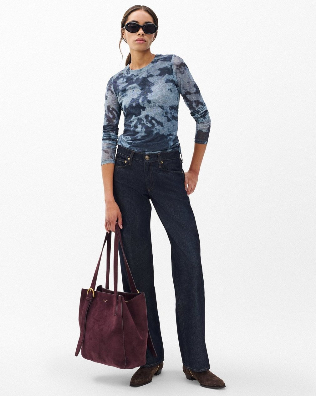 Saige Relaxed Straight Jeans - Twilight Rinse