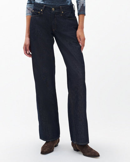 Saige Relaxed Straight Jeans - Twilight Rinse