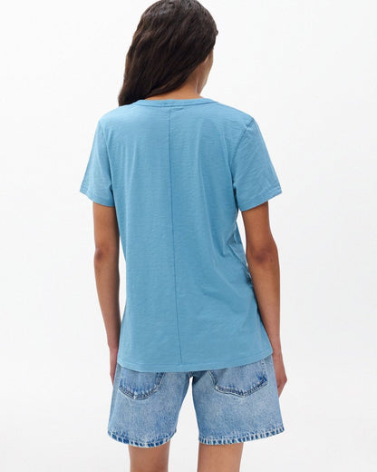 The Slub Vee - Fog Blue