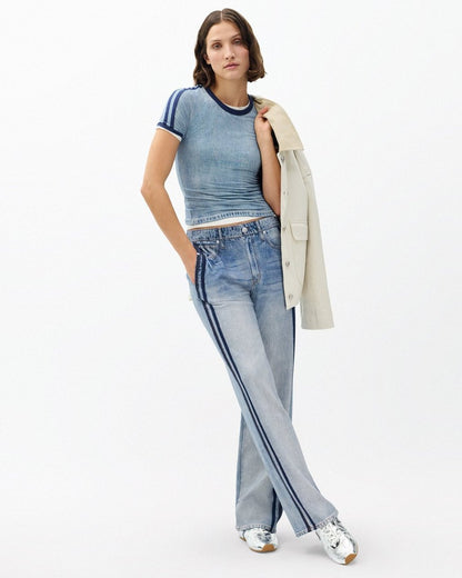 Miramar Wide-Leg Track Pants - Coney