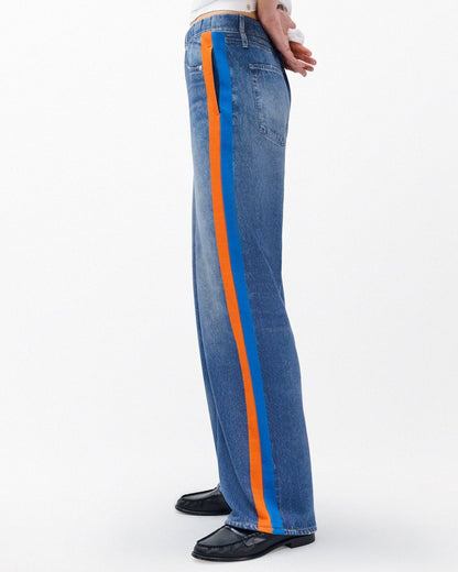 Miramar Sport Stripe Track Pants - Cosmos Orng Blue Strp