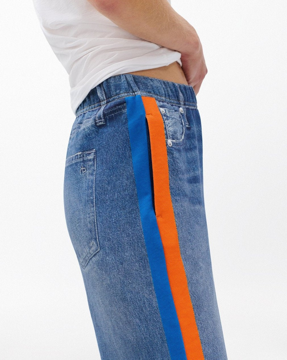 Miramar Sport Stripe Track Pants - Cosmos Orng Blue Strp