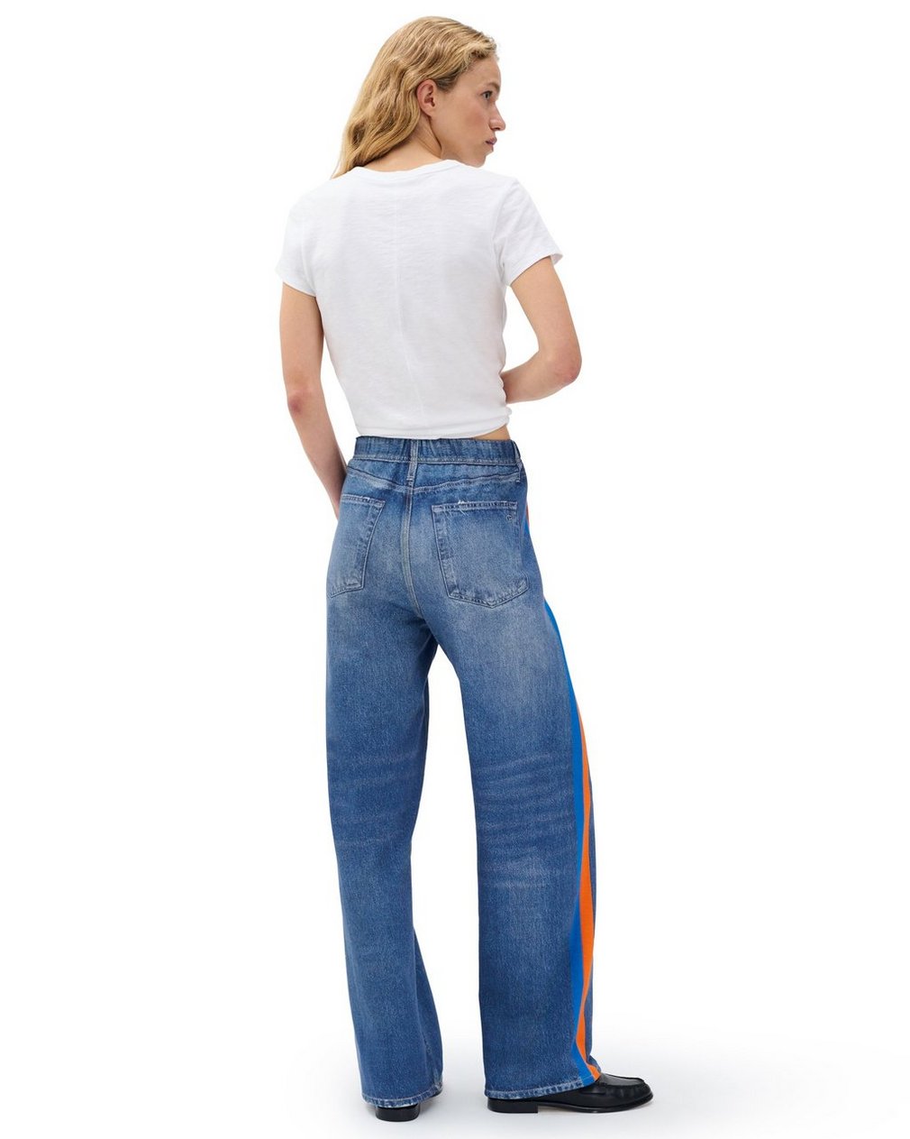 Miramar Sport Stripe Track Pants - Cosmos Orng Blue Strp