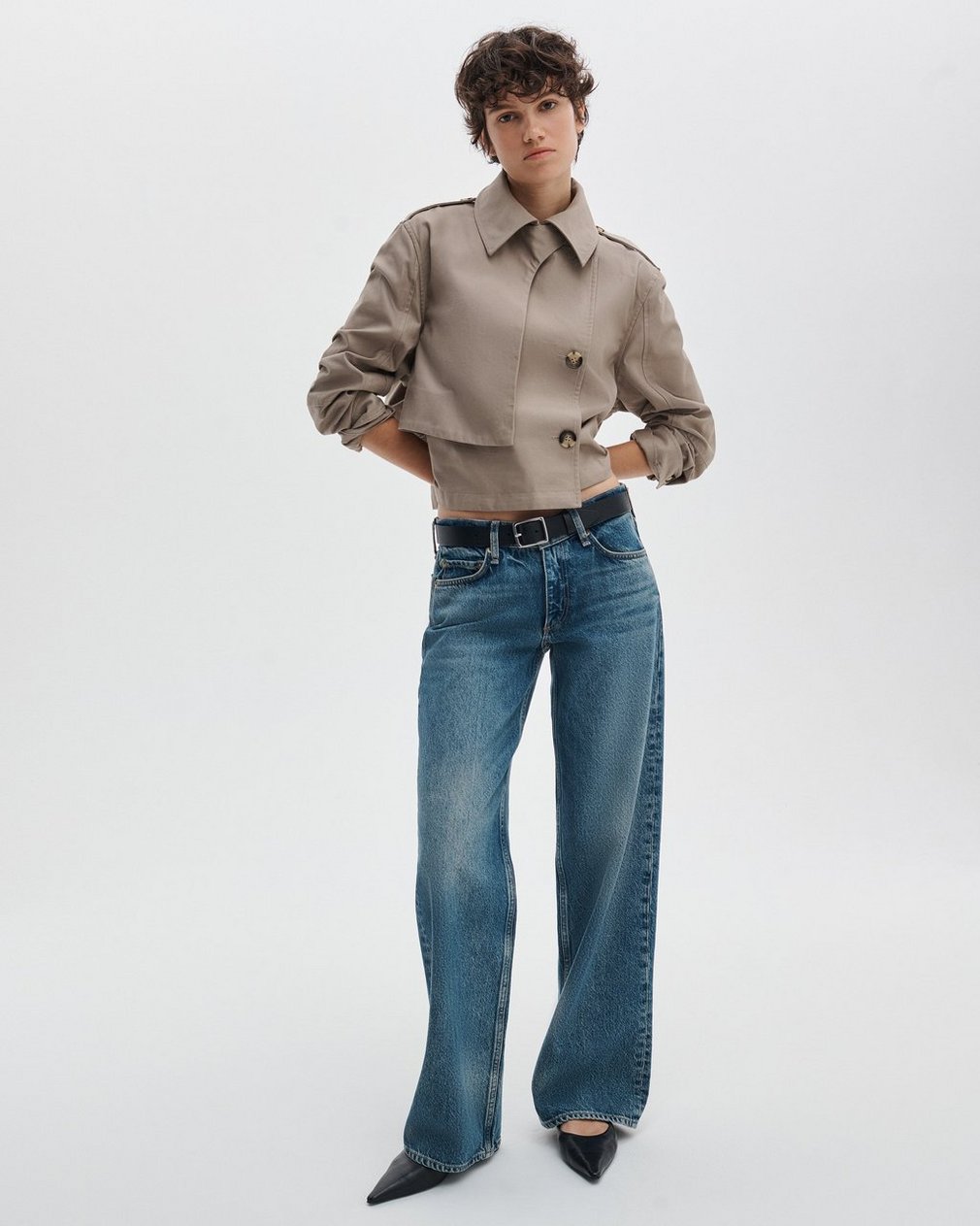 Saige Relaxed Straight Jeans - Echo