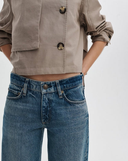 Saige Relaxed Straight Jeans - Echo