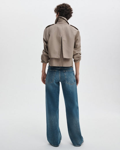 Saige Relaxed Straight Jeans - Echo