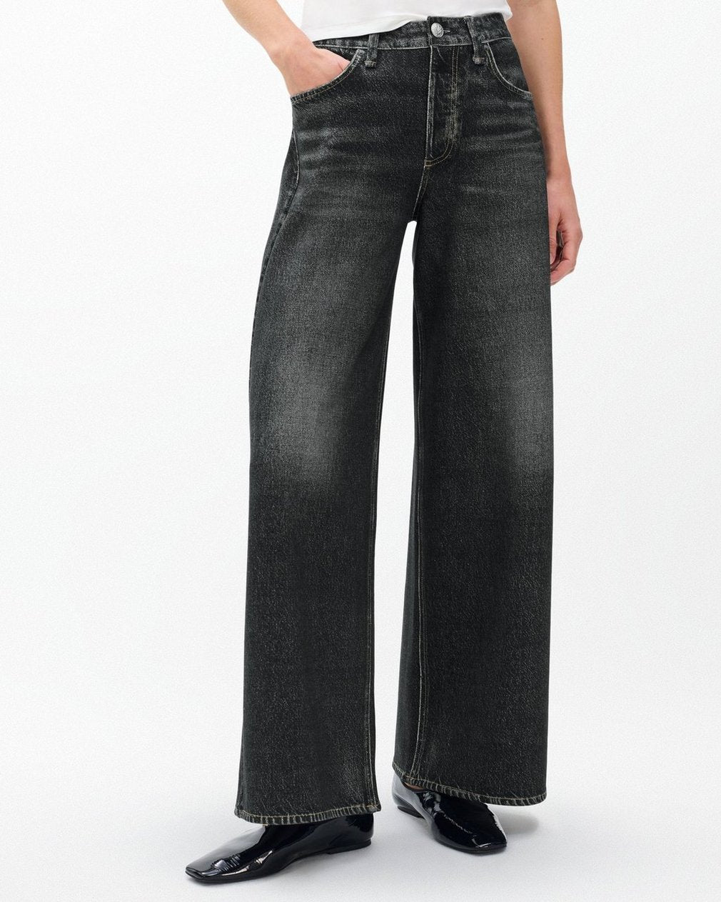 Miramar Sofie Wide-Leg Pants - Washed Black