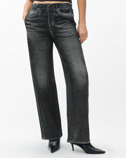 Miramar Fleece Pull-On Pants - Washed Black