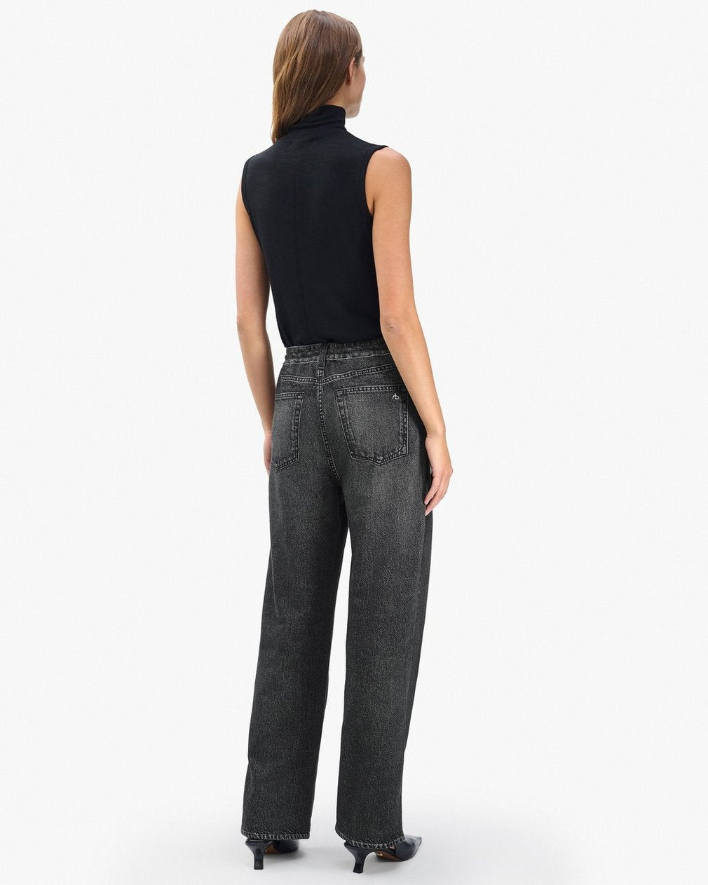 Miramar Drawstring Wide-Leg Pants - Washed Black