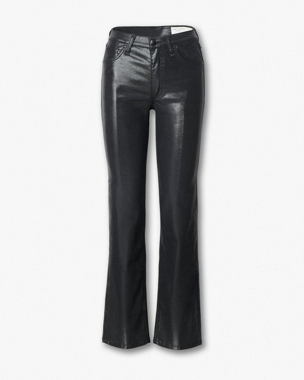 Harlow Straight Jeans - Black Coated