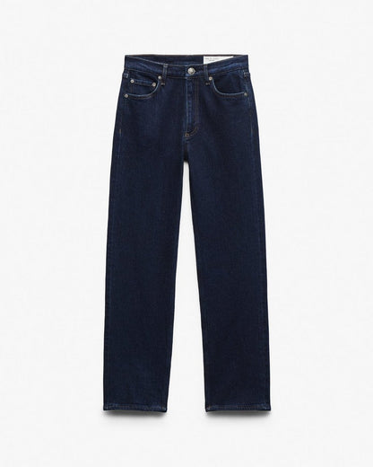 Harlow Ankle Straight Jeans - Dark Rinse
