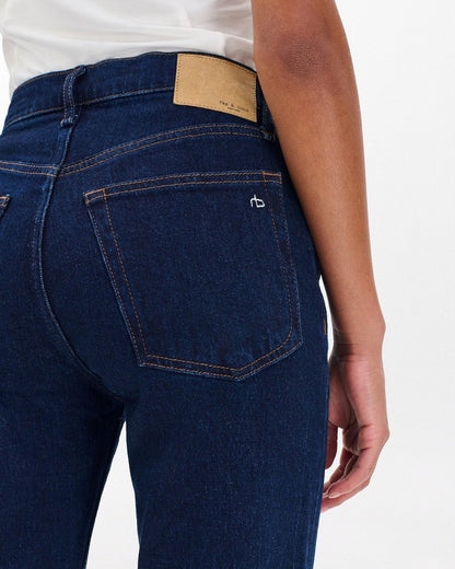 Harlow Ankle Straight Jeans - Dark Rinse