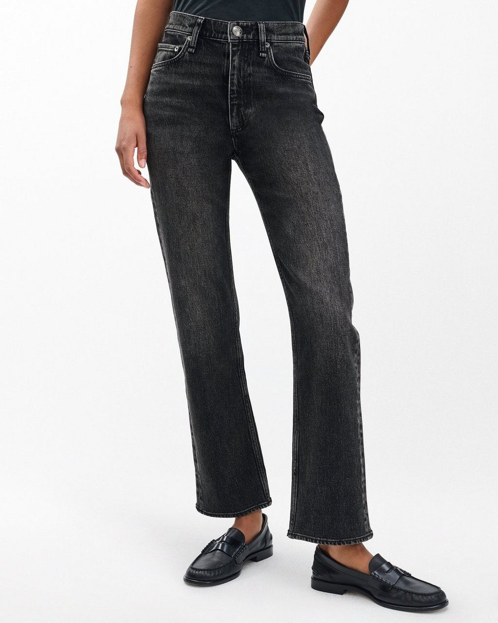 Harlow Ankle Straight Jeans - Cinder