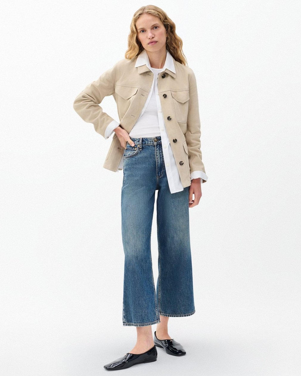 Andi Ankle Wide-Leg Jeans - Delcan