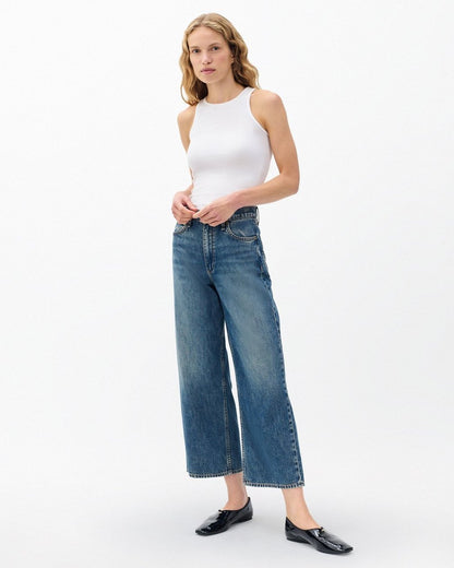 Andi Ankle Wide-Leg Jeans - Delcan