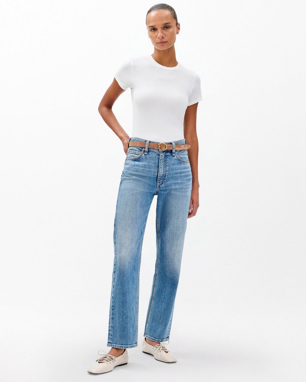 Harlow Ankle Straight Jeans - Amity