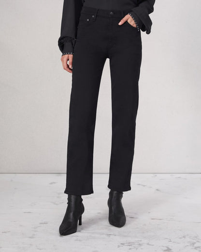 Flexi Harlow Straight Jean - Black