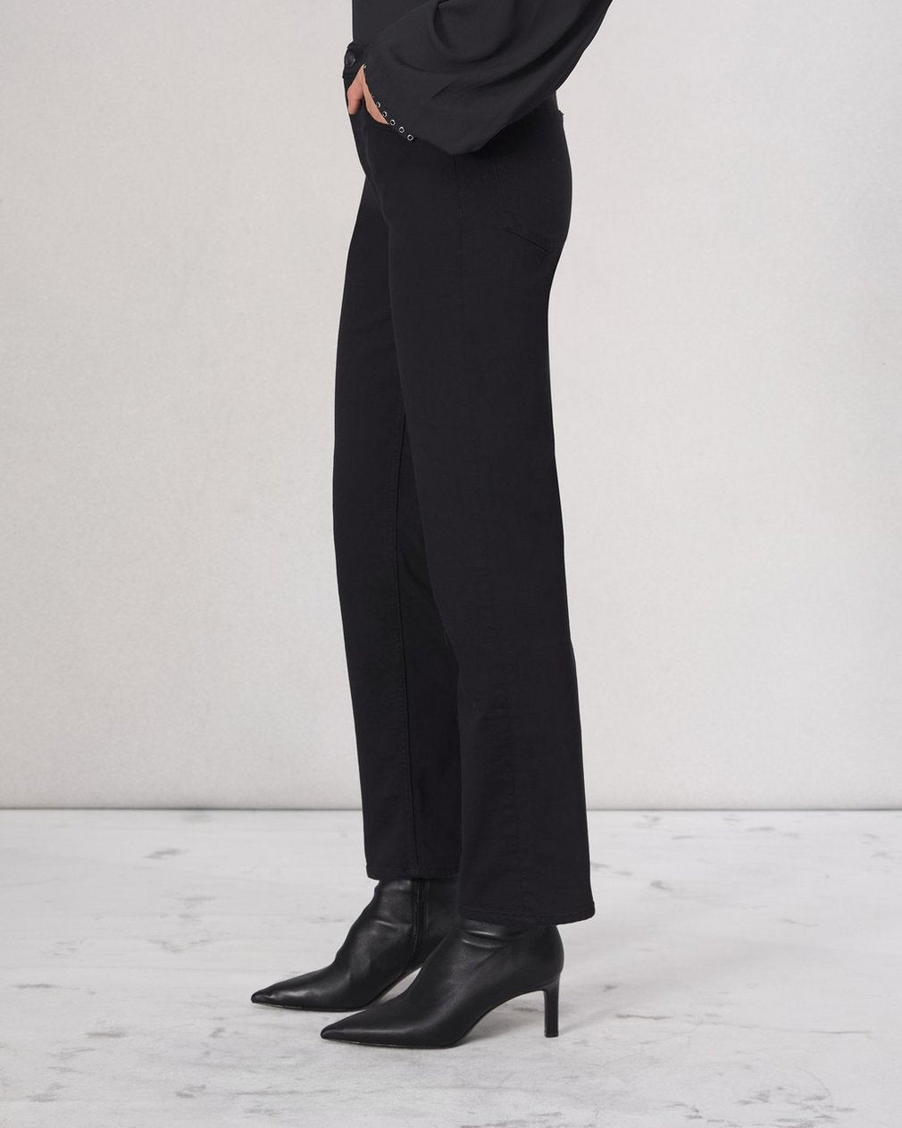 Flexi Harlow Straight Jean - Black