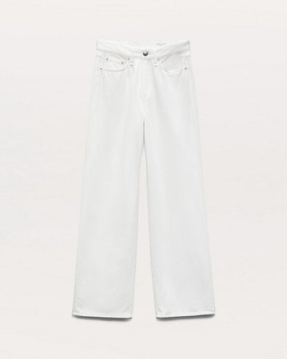 Featherweight Logan Wide-Leg Jeans - Optic White