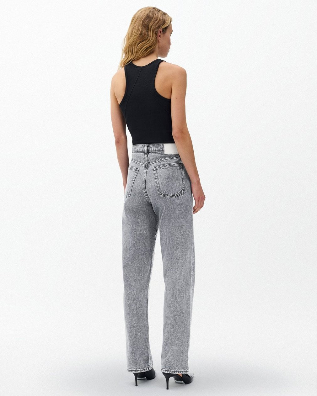Shea Relaxed Straight Jeans - Steele Sequin