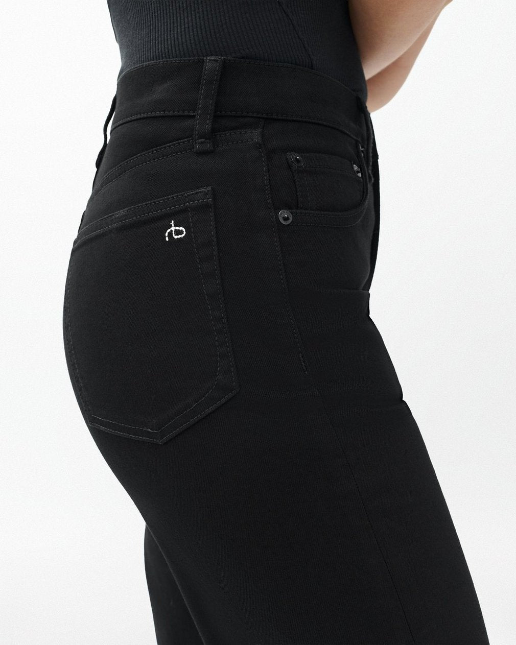 Shea Ankle Relaxed Straight Jeans - Black