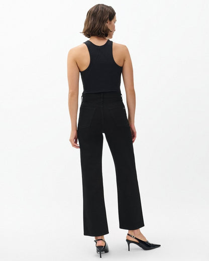 Shea Ankle Relaxed Straight Jeans - Black