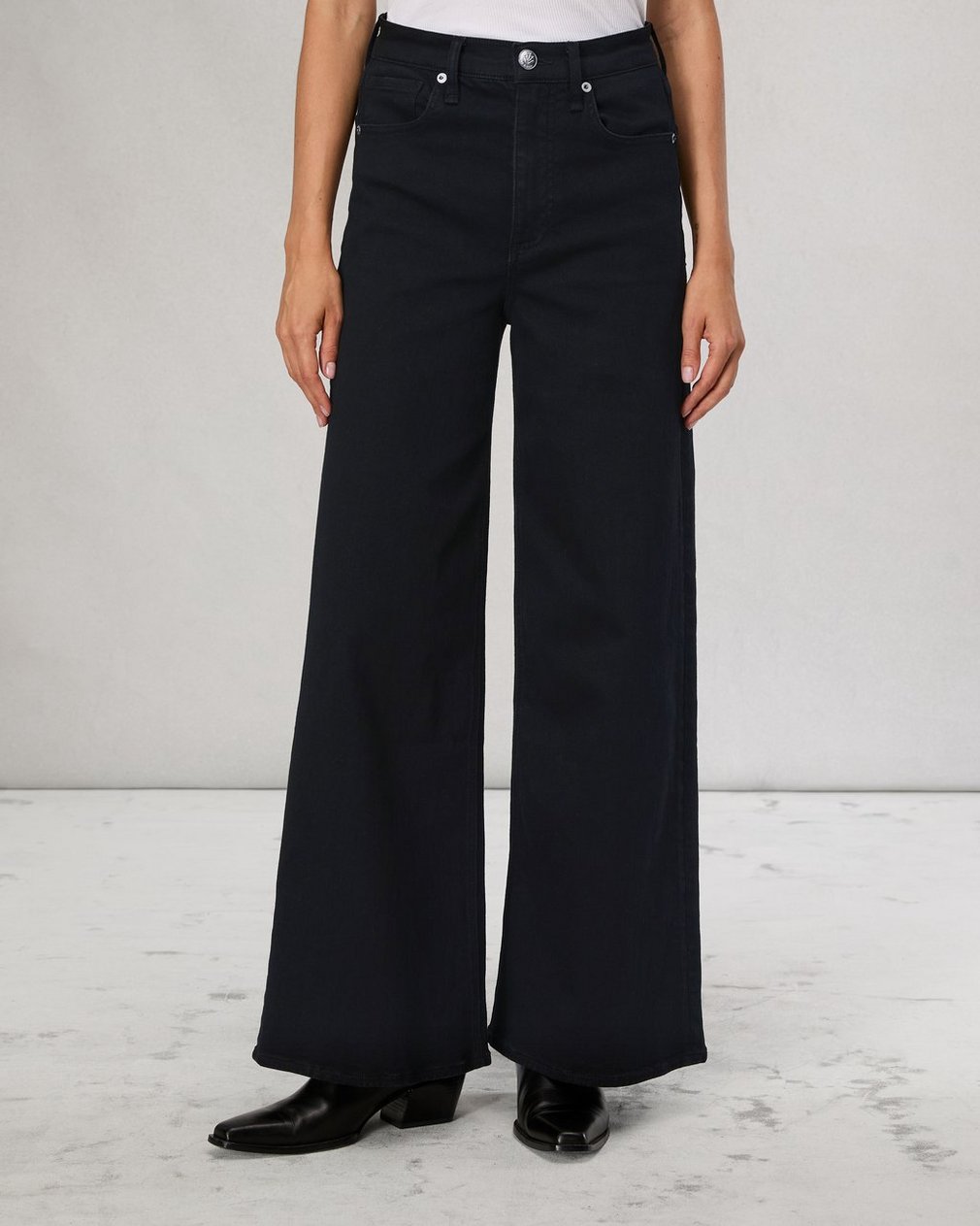 Flexi Sofie Ankle Wide-Leg Jean - Black